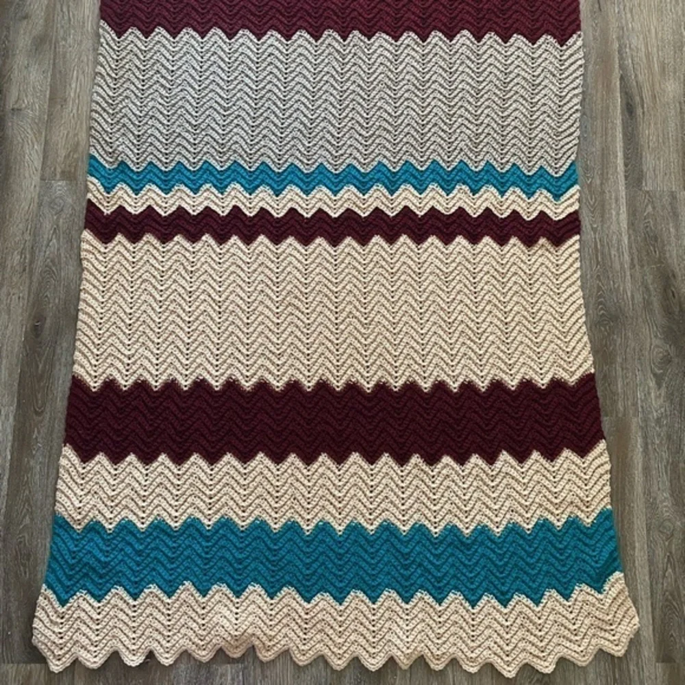 Handmade Afghan Grandma‎ Core Throw Blanket